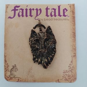Fairy Tale Story Book Wolf Charm